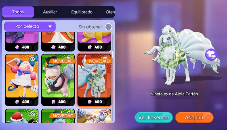 Ninetales de Alola Tartán, Holoatuendo de Pokémon UNITE