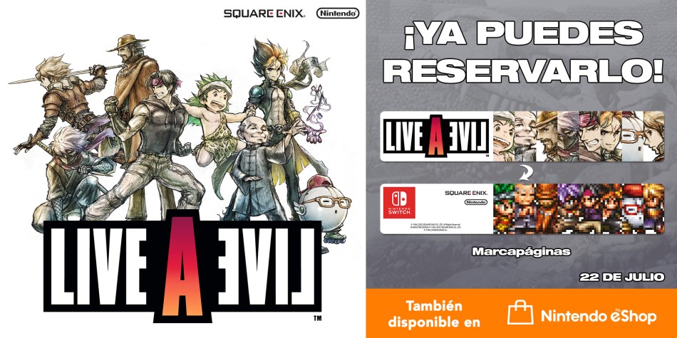 Ya están disponibles en España las reservas de LIVE A LIVE para Nintendo Switch