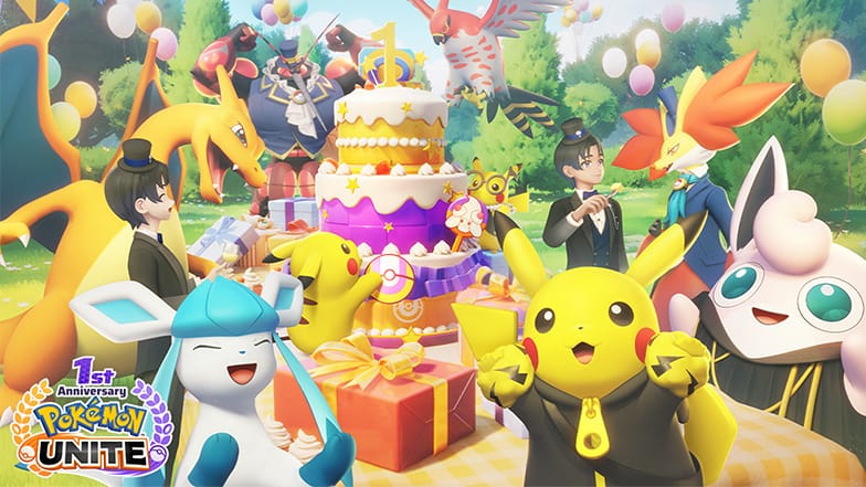 Pokémon UNITE detalla todo su contenido para celebrar el primer aniversario y anuncia la llegada de Glaceon