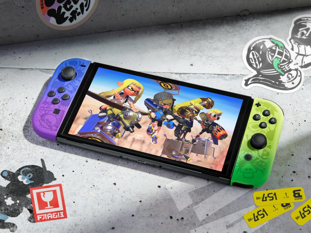 Nintendo ha anunciado un nuevo modelo de Nintendo Switch OLED inspirada en Splatoon 3