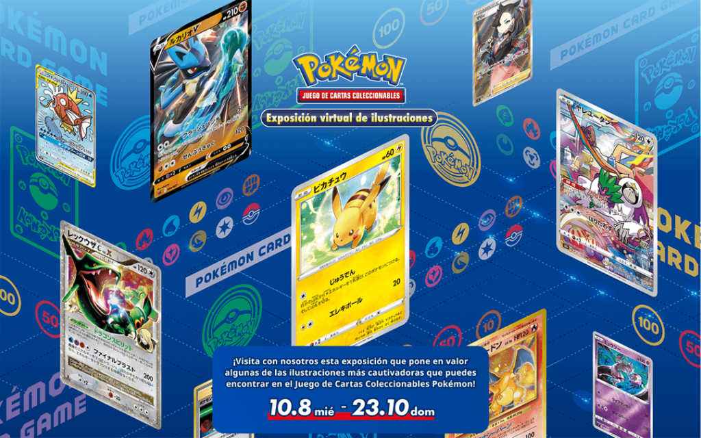 Ya disponible de forma oficial la exposición temporal y online de Pokémon TCG