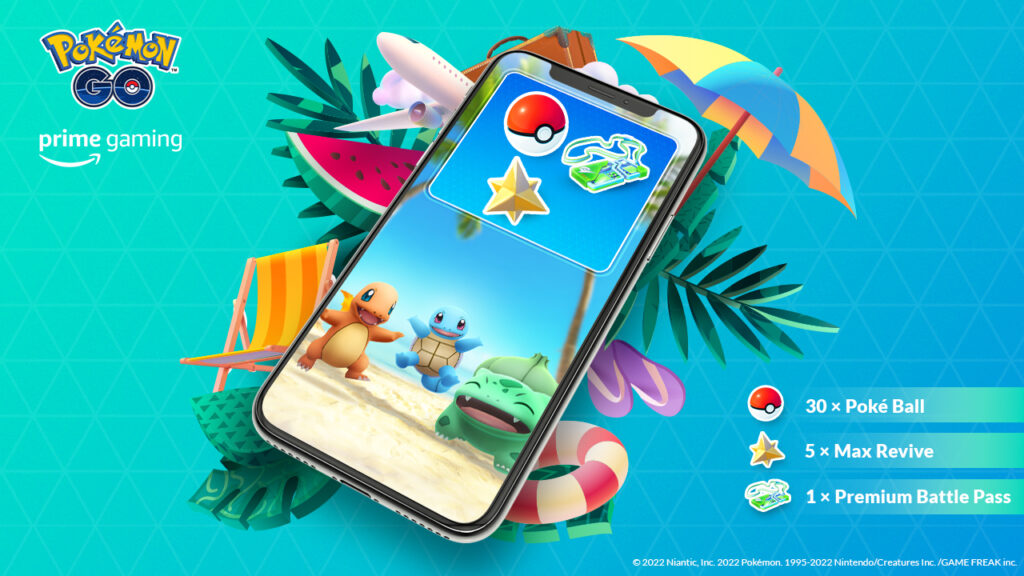 Ya disponible el nuevo código de agosto de la promoción entre Pokémon GO y Amazon Prime Gaming